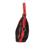 Emily Borsa a spalla da donna Vera pelle 80064-D10 ROSSO D28 NERO Gave Lux