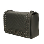 Bologna Borsa a spalla da donna Vera pelle 6590-GRIGIO GREY Gave Lux