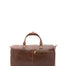 Borsa da viaggio unisex in vera pelle 100% cotone 4311-TESTA DI MORO Alessia Firenze