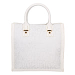 Oriana Chic Borsa a mano da donna 100% poliestere B16865-BIANCO Braccialini
