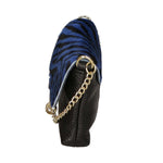 Safira Borsa a mano da donna Vera pelle 04760-ZEBRA BLU Gave Lux