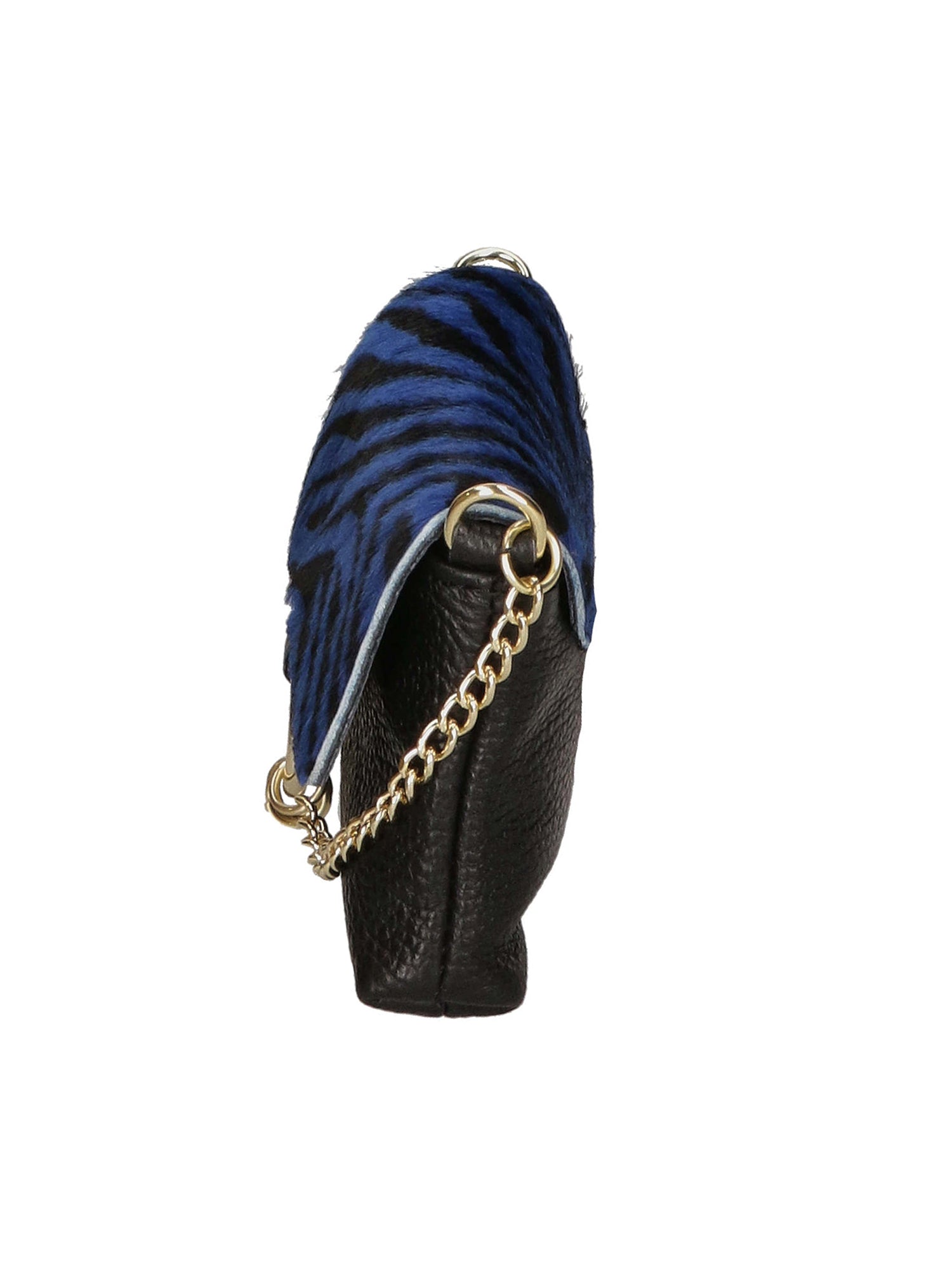 Safira Borsa a mano da donna Vera pelle 04760-ZEBRA BLU Gave Lux