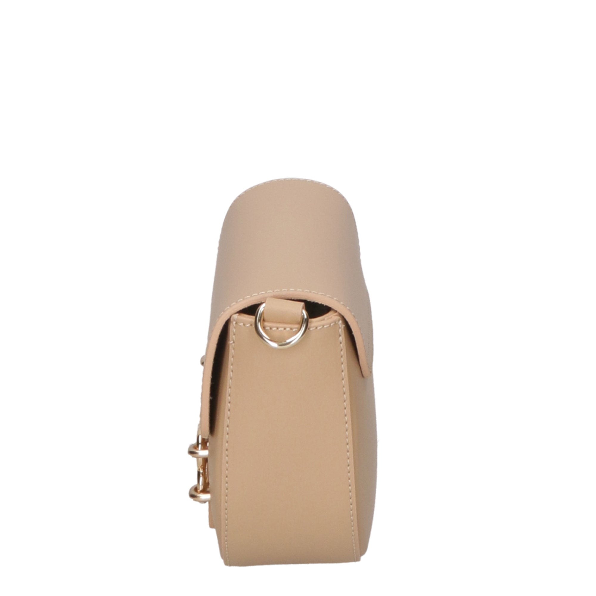 Borsa a tracolla da donna 100% pelle MYB-8009-FW-L210 NUDE My Best Bag