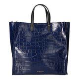 Borsa a mano da donna Pelle stampata cocco MYB-6028-FW-BLU My Best Bag