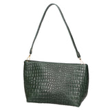 Lorelei Borsa a spalla da donna Vera pelle croco 06498-017 VERDE BOTTIGLIA Gave Lux