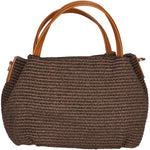 Allegra Borsa a mano da donna Pelle e Paglia 05116-572 MORO CUOIO S44 Gave Lux