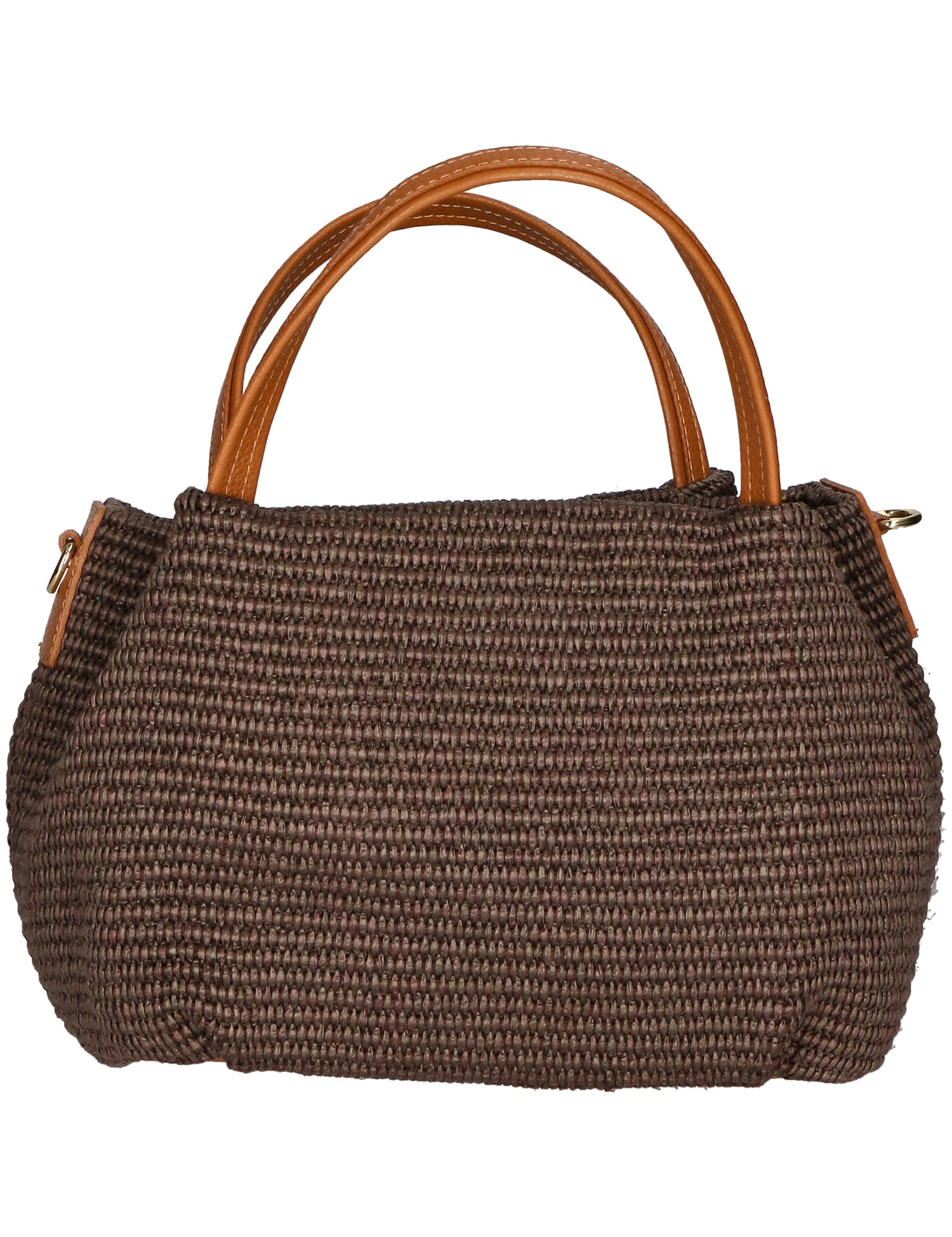 Allegra Borsa a mano da donna Pelle e Paglia 05116-572 MORO CUOIO S44 Gave Lux