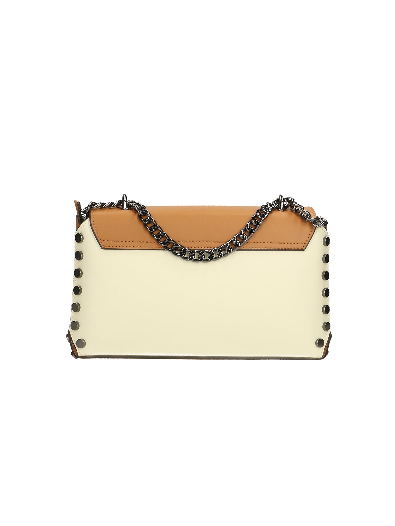 Vera pelle 8641-BEIGE+CUOIO Borsa a tracolla da donna Evanthe Pro Gave Lux