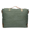 Minerva Borsa a mano unisex Canvas e pelle ZG3011-VERDE GREEN Gave Lux