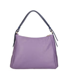Vladimira Borsa a spalla da donna Vera pelle 06675-D87 VIOLET + D24 BLU Gave Lux