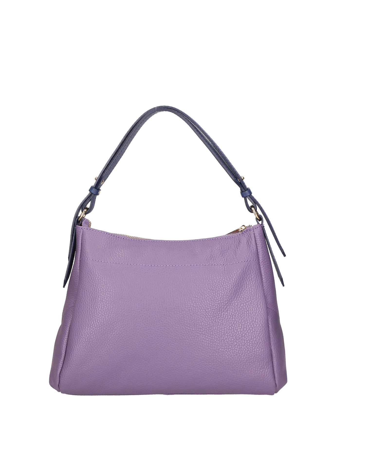 Vladimira Borsa a spalla da donna Vera pelle 06675-D87 VIOLET + D24 BLU Gave Lux