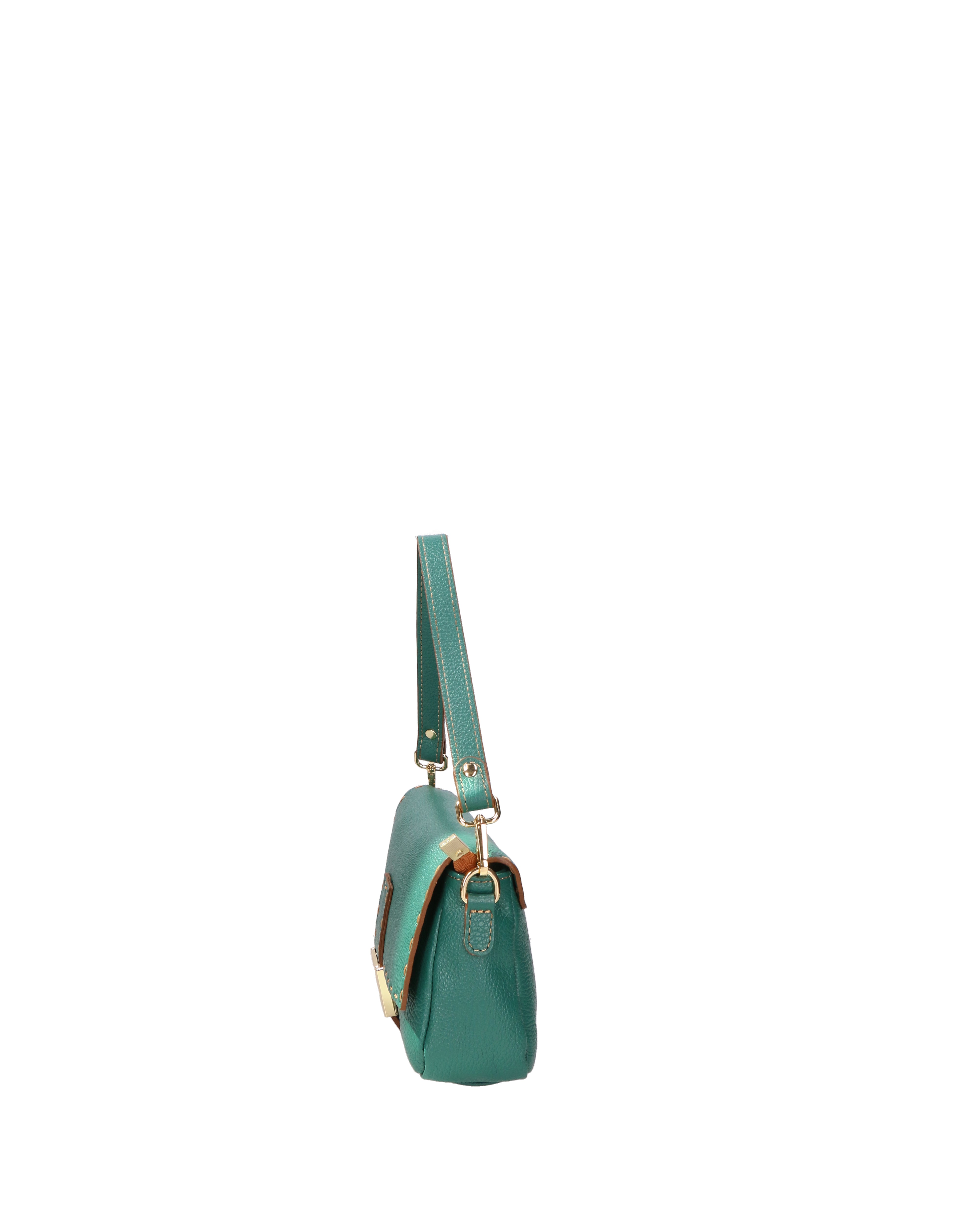Wally Borsa a spalla da donna Vera pelle 06869-D91 PAVONE Gave Lux
