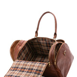 Borsa da viaggio unisex In Vera pelle Made in Italy 52x37x29 cm