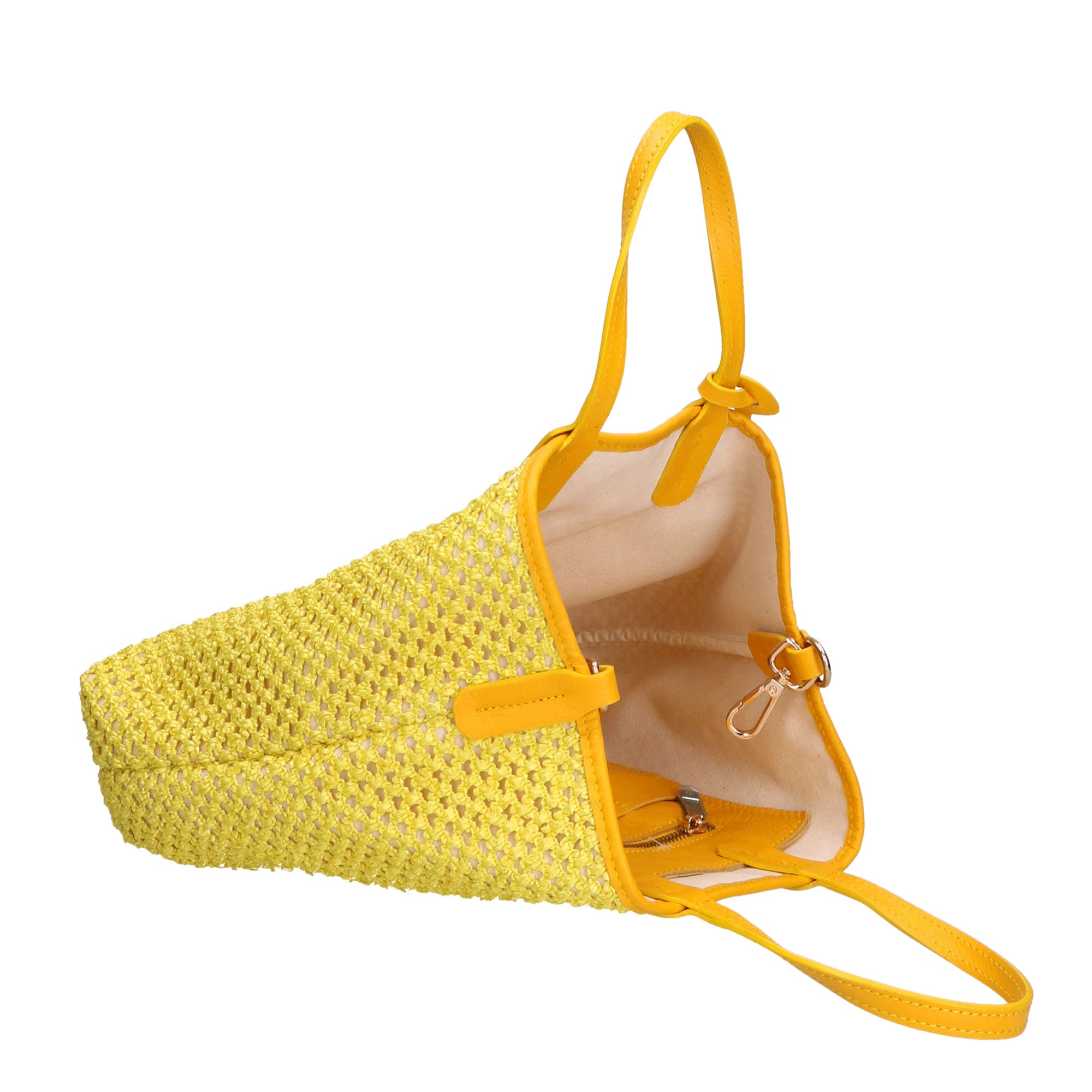 Borsa a mano da donna Paglia & Pelle MYB-7028-SS-GIALLO My Best Bag