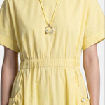 Vestito in Cotone Giallo