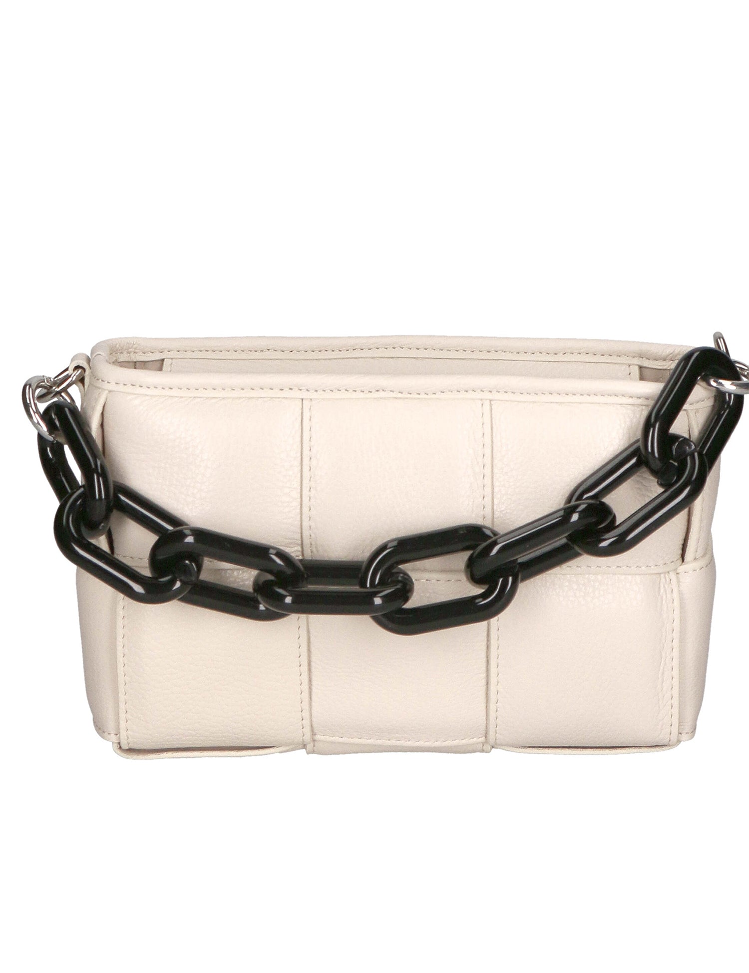 Aida Borsa a mano da donna Vera pelle 04722-D37 LATTE MILK Gave Lux