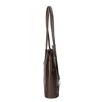Fabiola Borsa a spalla da donna 100% pelle 9039-TMORO DARK BROWN Gave Lux