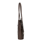 Fabiola Borsa a spalla da donna 100% pelle 9039-TMORO DARK BROWN Gave Lux