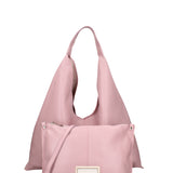 Women's Genuine Leather Hobo Bag Made in Italy 46x30x12 cm