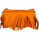 Oxsana Borsa a spalla da donna Neoprene 1311-ARANCIO ORANGE Gave Lux