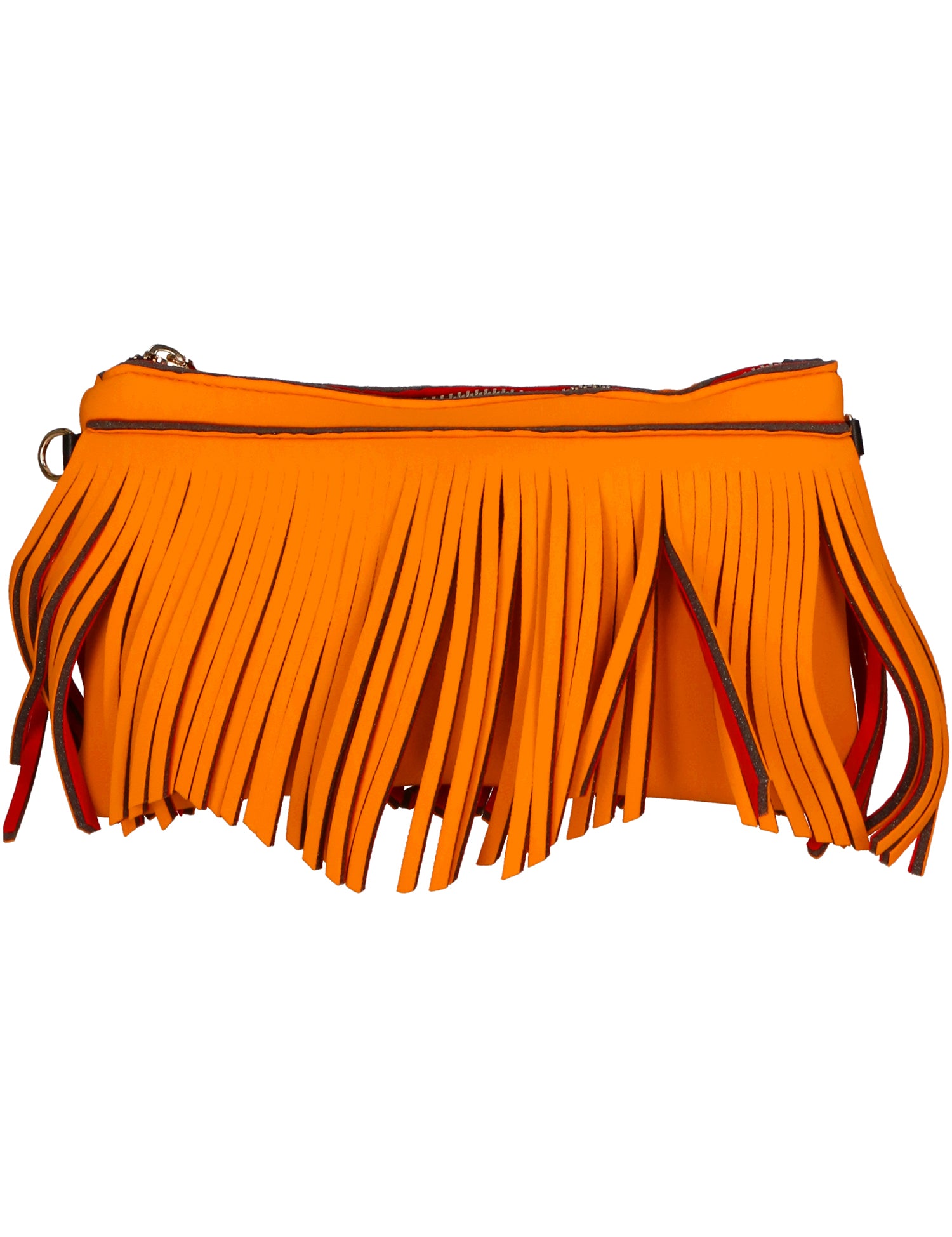 Oxsana Borsa a spalla da donna Neoprene 1311-ARANCIO ORANGE Gave Lux