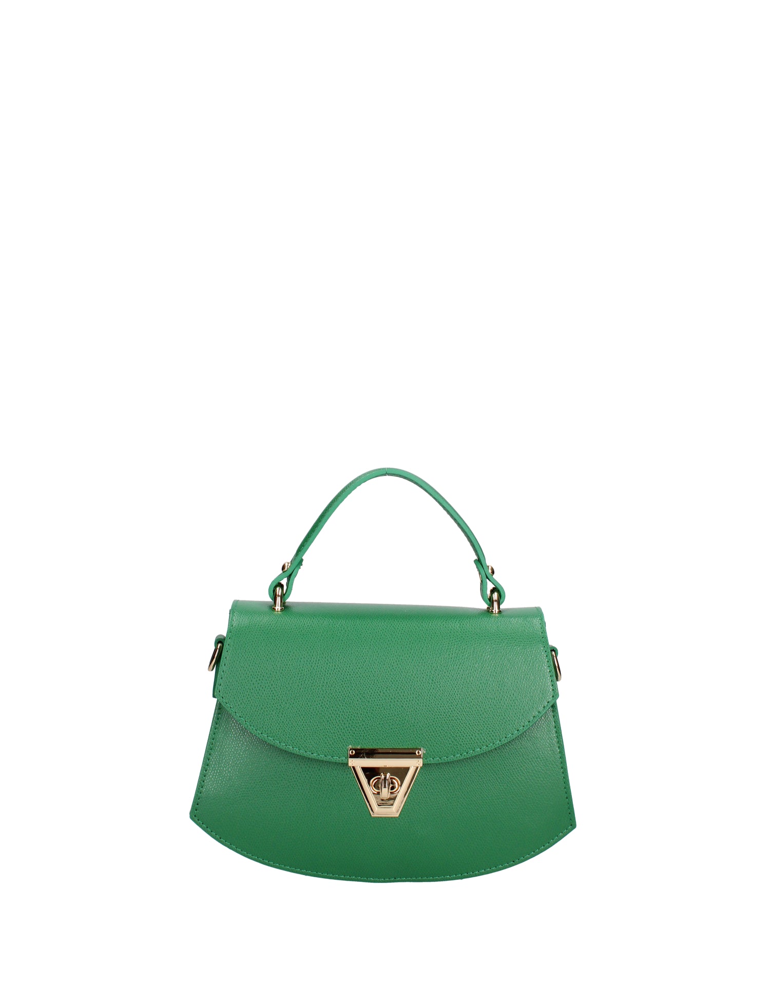 Borsa a mano da donna 100% vera pelle 07202-P 622 VERDE Roberta Rossi