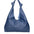 Borsa a spalla da donna 100% vera pelle 07156-D24 BLU Viola Castellani