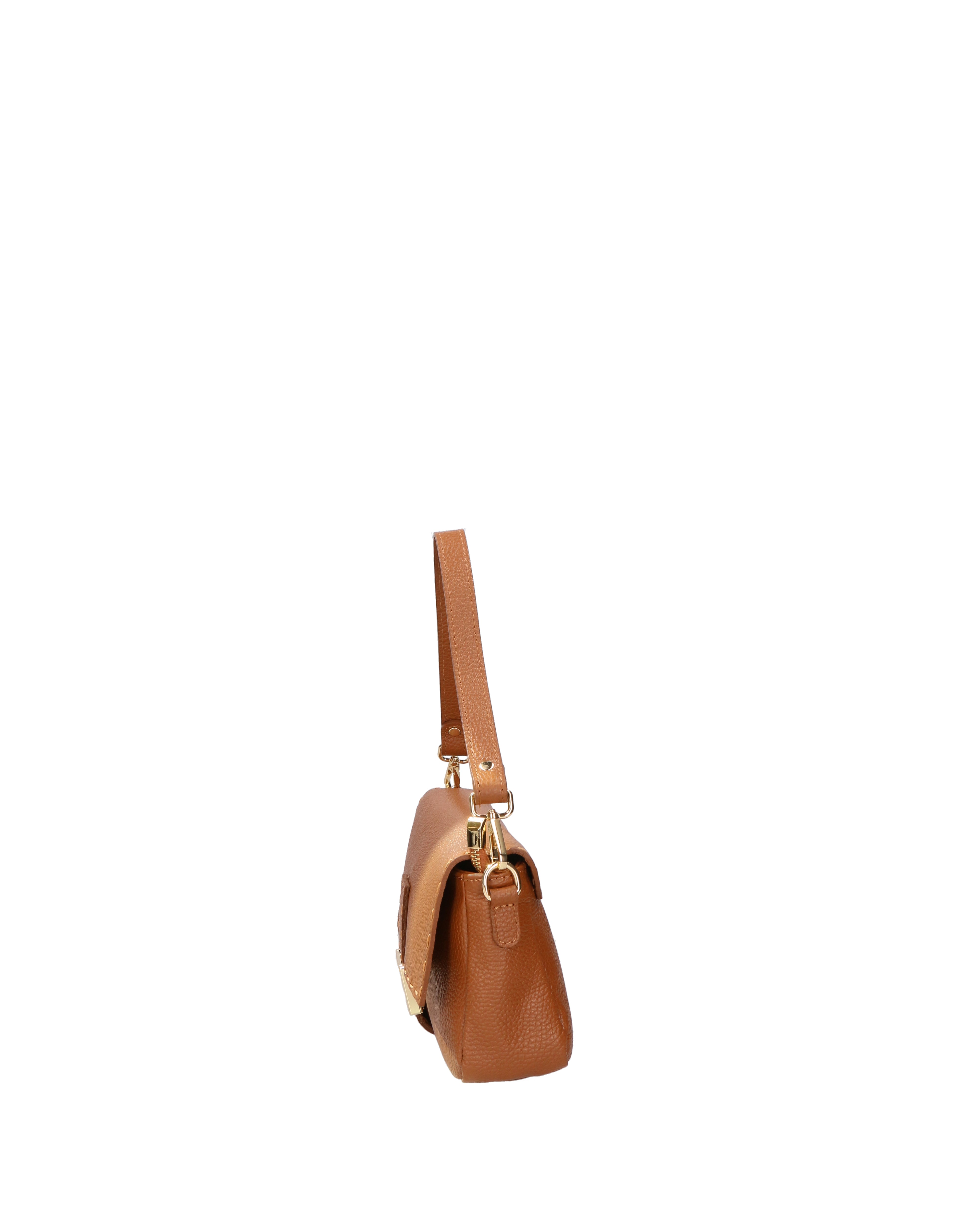 Wally Borsa a spalla da donna Vera pelle 06869-D17 CUOIO Gave Lux