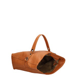 Umwandelbare Umhängetasche in einen Rucksack für Damen aus echtem Leder. Made in Italy 34x21x12 cm