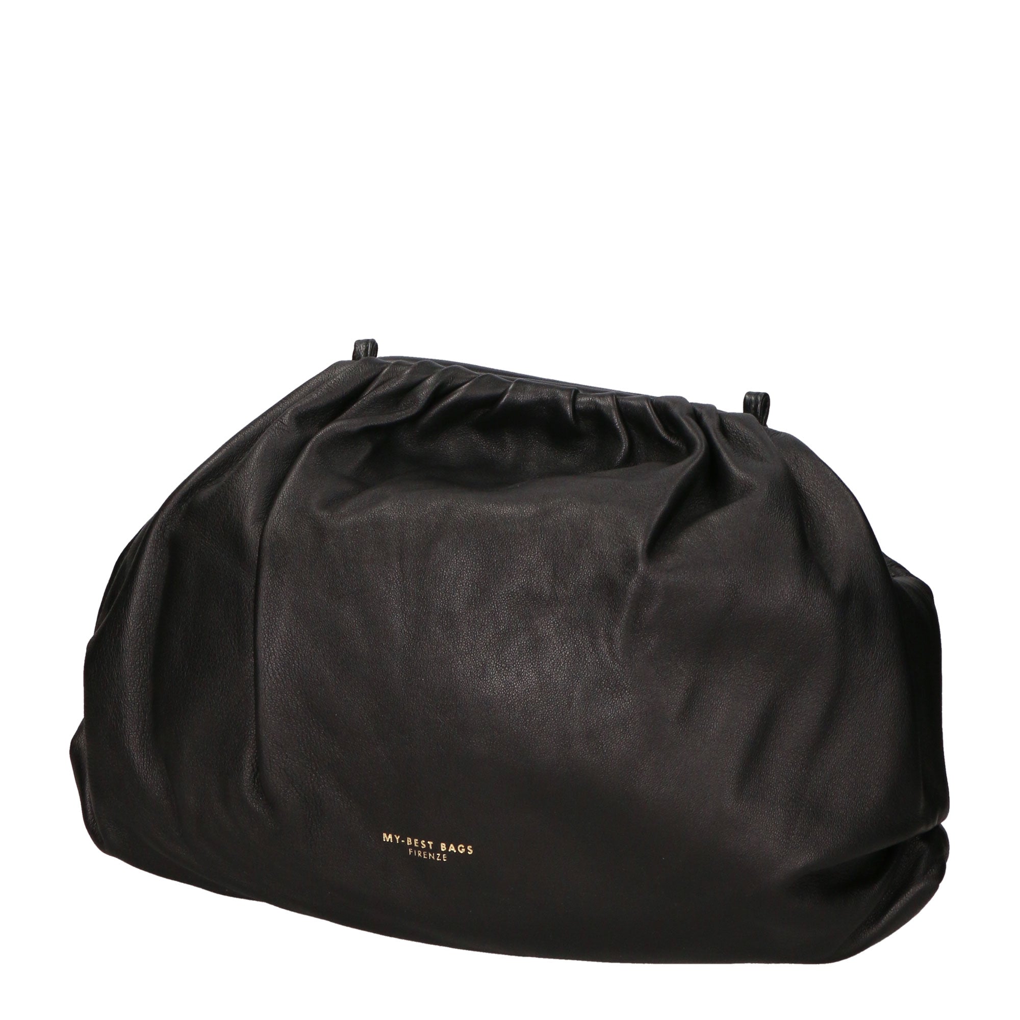 Borsa a tracolla da donna 100% pelle MYB-6017-FW-NERO 21 My Best Bag
