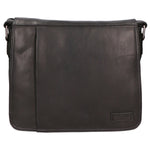 Borsa a tracolla unisex vera pelle 100% pelle SN5862247-BLACK Santini Firenze