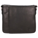 Borsa a tracolla unisex vera pelle 100% pelle SN5862247-BLACK Santini Firenze