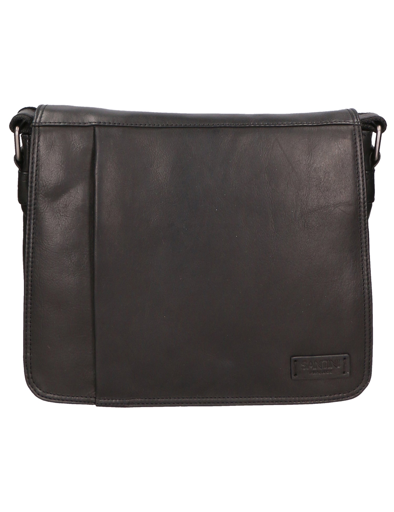 Borsa a tracolla unisex vera pelle 100% pelle SN5862247-BLACK Santini Firenze