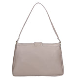 Jasmine Borsa a spalla da donna Vera pelle 06496-S77 GRIGIO PERLA Gave Lux