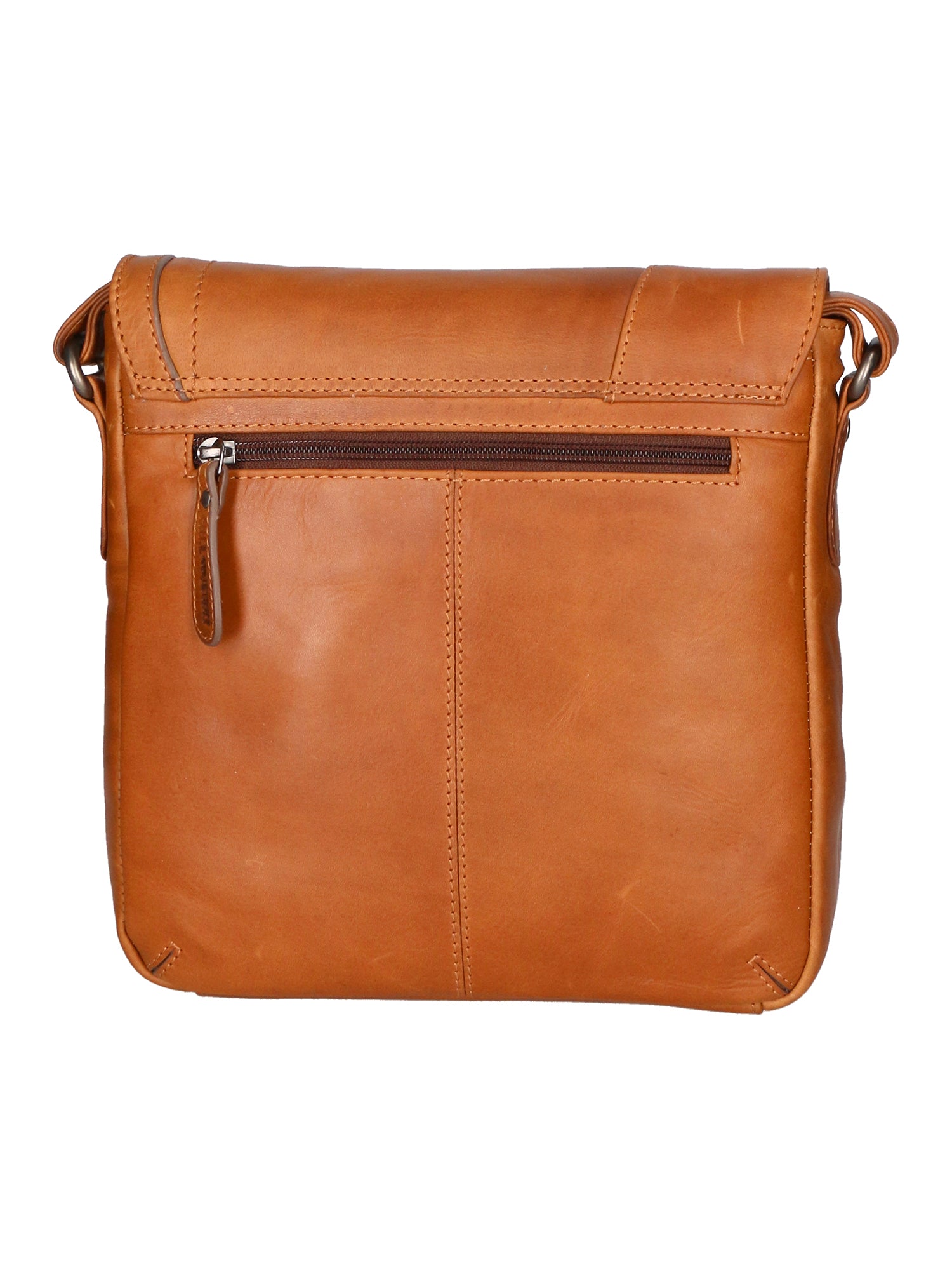 Borsa a tracolla uomo in vera pelle RFID HILB-3336-CUOIO Hill Burry