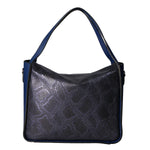 Aura Borsa a spalla da donna Vera pelle stampata lizard 05517-D24 BLU JEANS L033 BLU Gave Lux