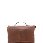 Borsa a mano unisex in vera pelle Made in Italy 4576-TESTA DI MORO Alessia Firenze