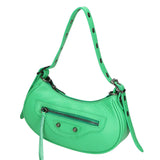 Galatea Borsa a spalla da donna Vera pelle 05708-D100 VERDE Gave Lux