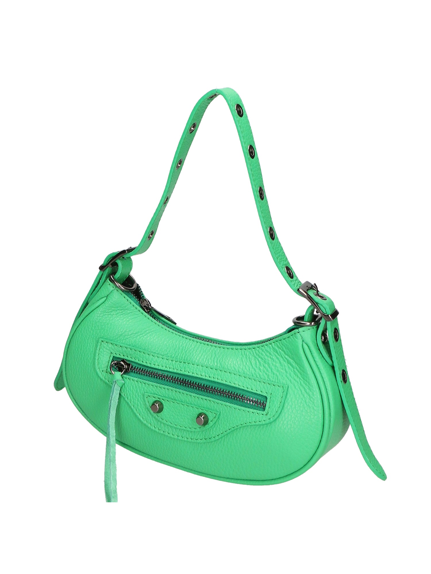 Galatea Borsa a spalla da donna Vera pelle 05708-D100 VERDE Gave Lux