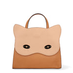 Arancia Borsa a mano da donna 100% pelle 8969-CUOIO+NOCCIOLA Gave Lux
