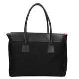 Borsa a mano da donna Vera pelle e cotone MYB-7038-SS-NERO My Best Bag