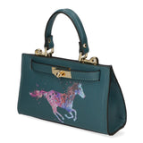 Noel Borsa a mano da donna Vera pelle 04265-D33 PETROLIO Gave Lux
