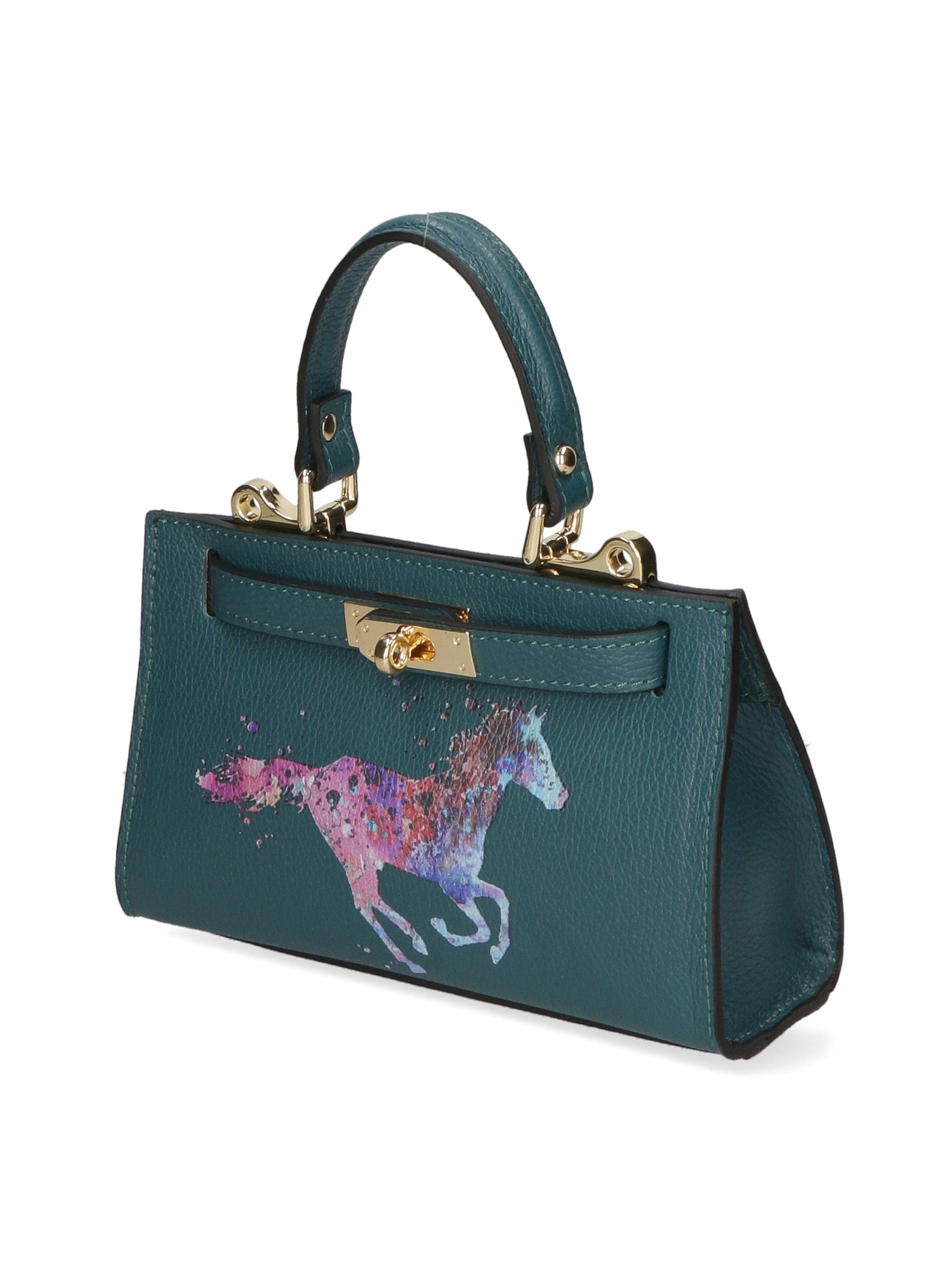 Noel Borsa a mano da donna Vera pelle 04265-D33 PETROLIO Gave Lux