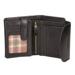 Portafoglio unisex vera pelle Made in Italy Vacchetta Ingrassata SN2827947-BLACK Santini Firenze
