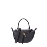 Mae Borsa a mano da donna Vera pelle 07142-D28 NERO Viola Castellani