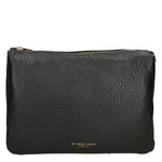 Borsa a tracolla da donna 100% pelle MYB-6049-FW-D28 NERO BLACK My Best Bag