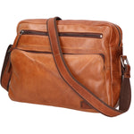 Borsa a tracolla unisex in vera pelle 100% pelle di vacchetta SN5862747-TAN Santini Firenze