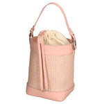 Borsa a secchiello da donna Misto pelle e tessuto MYB-05165-SS-506+S13 ROSA My Best Bag
