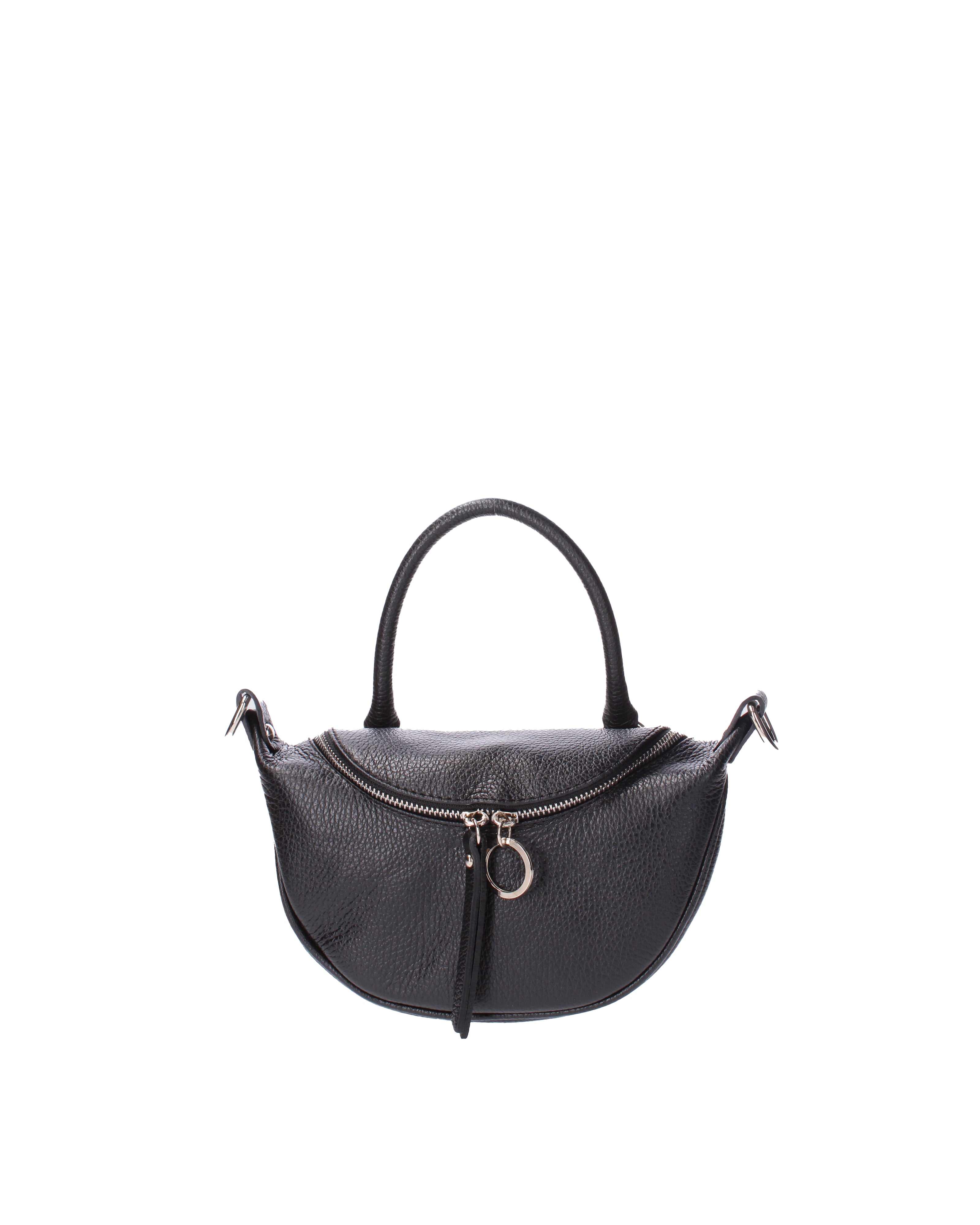 Mae Borsa a mano da donna Vera pelle 07142-D28 NERO Viola Castellani