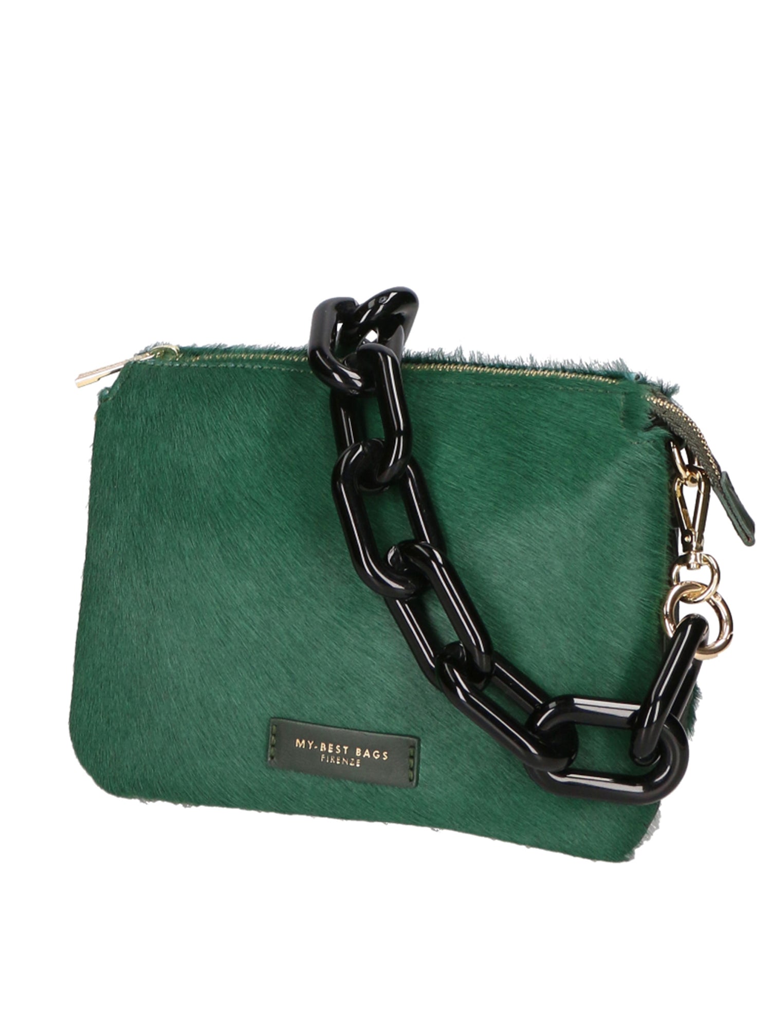 Borsa a spalla da donna Vera pelle di cavallino MYB-8021-FW-FORESTA My Best Bag